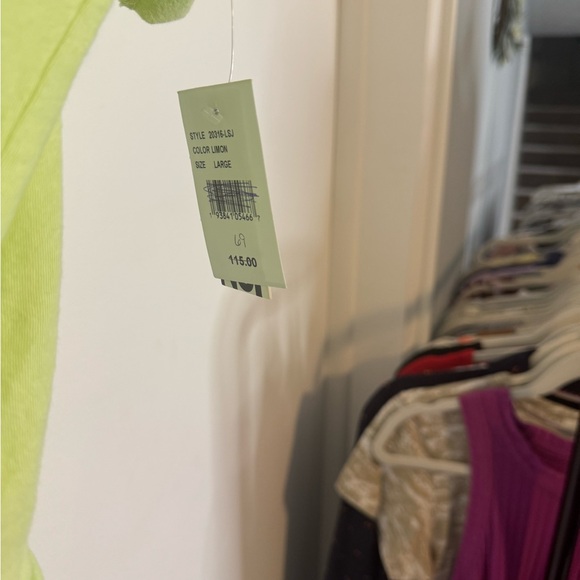 NSF Limon Lime Green Knotted Women’s Top Tshirt Large - Picture 5 of 5